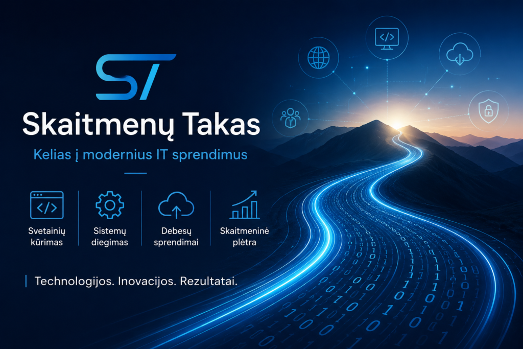 Skaitmenų takas modernūs IT sprendimai