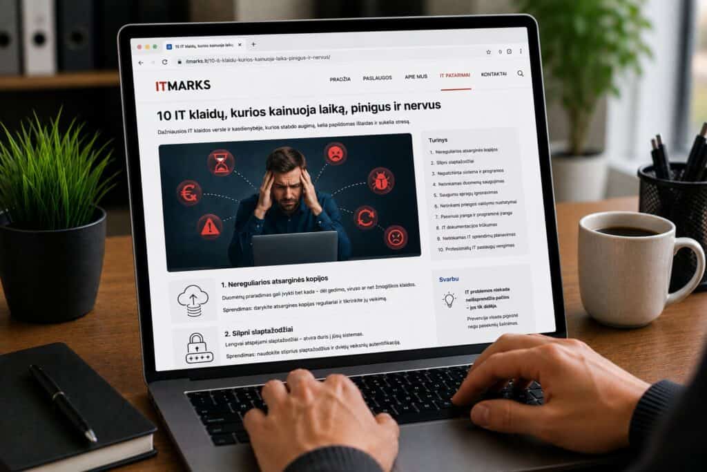 10 IT klaidų