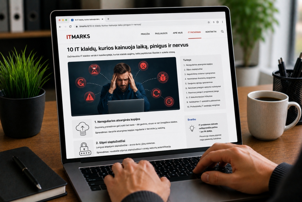 10 IT klaidų