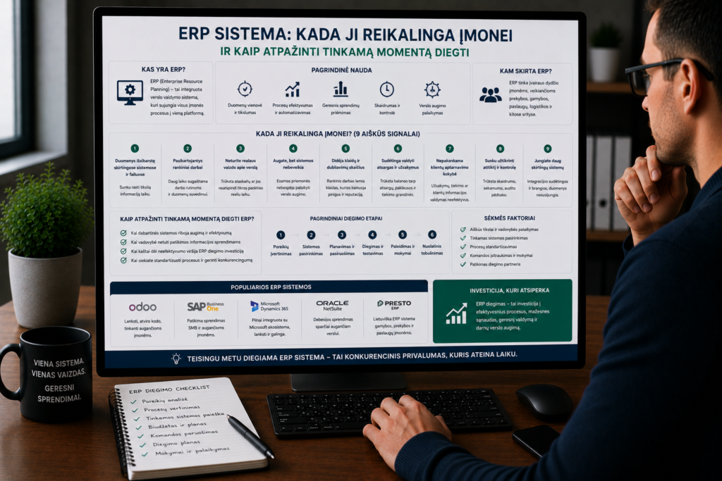 ERP sistema darbo vietoje