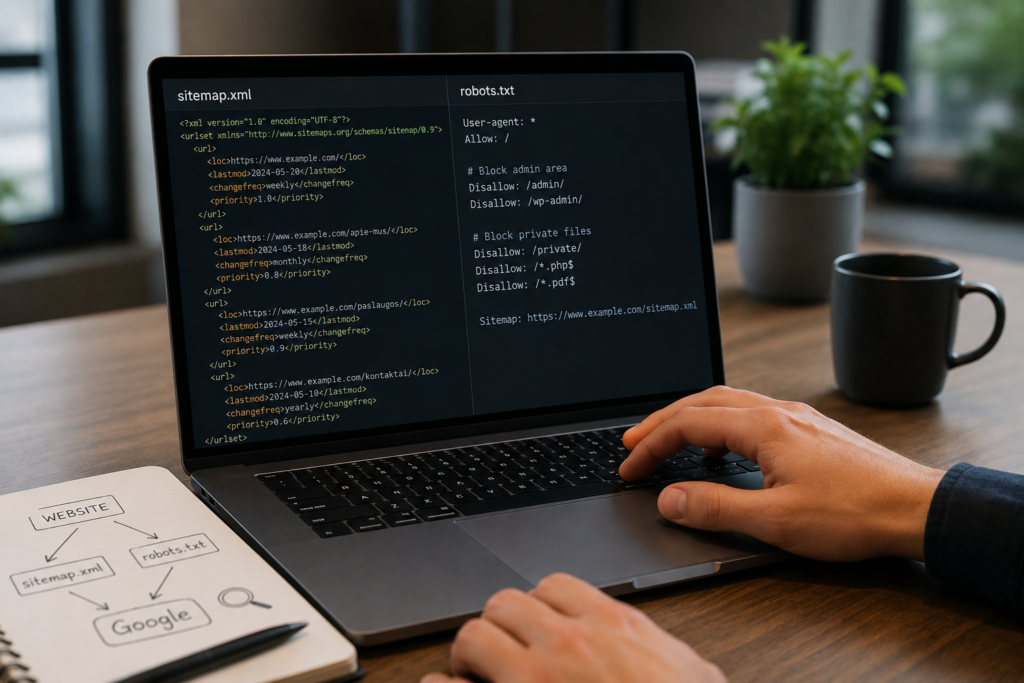 Sitemap ir robots.txt